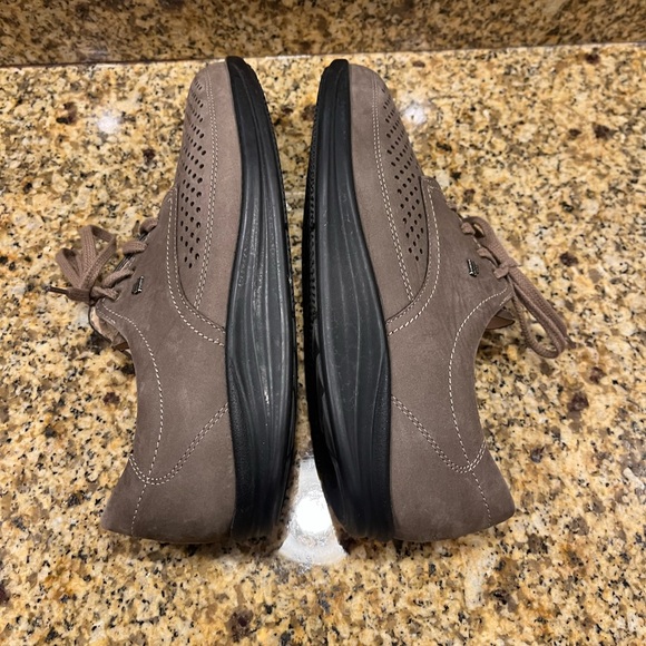 Finn Comfort Women's Olive Leather Perforated Oxford Walking Shoes 5.5 US 7.5 - Picture 7 of 12